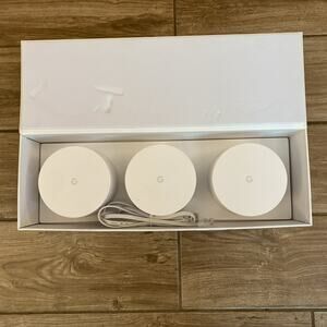 Google AC1304 Mesh Wifi Router Wireless Router 3 Pack (No Power Cables)